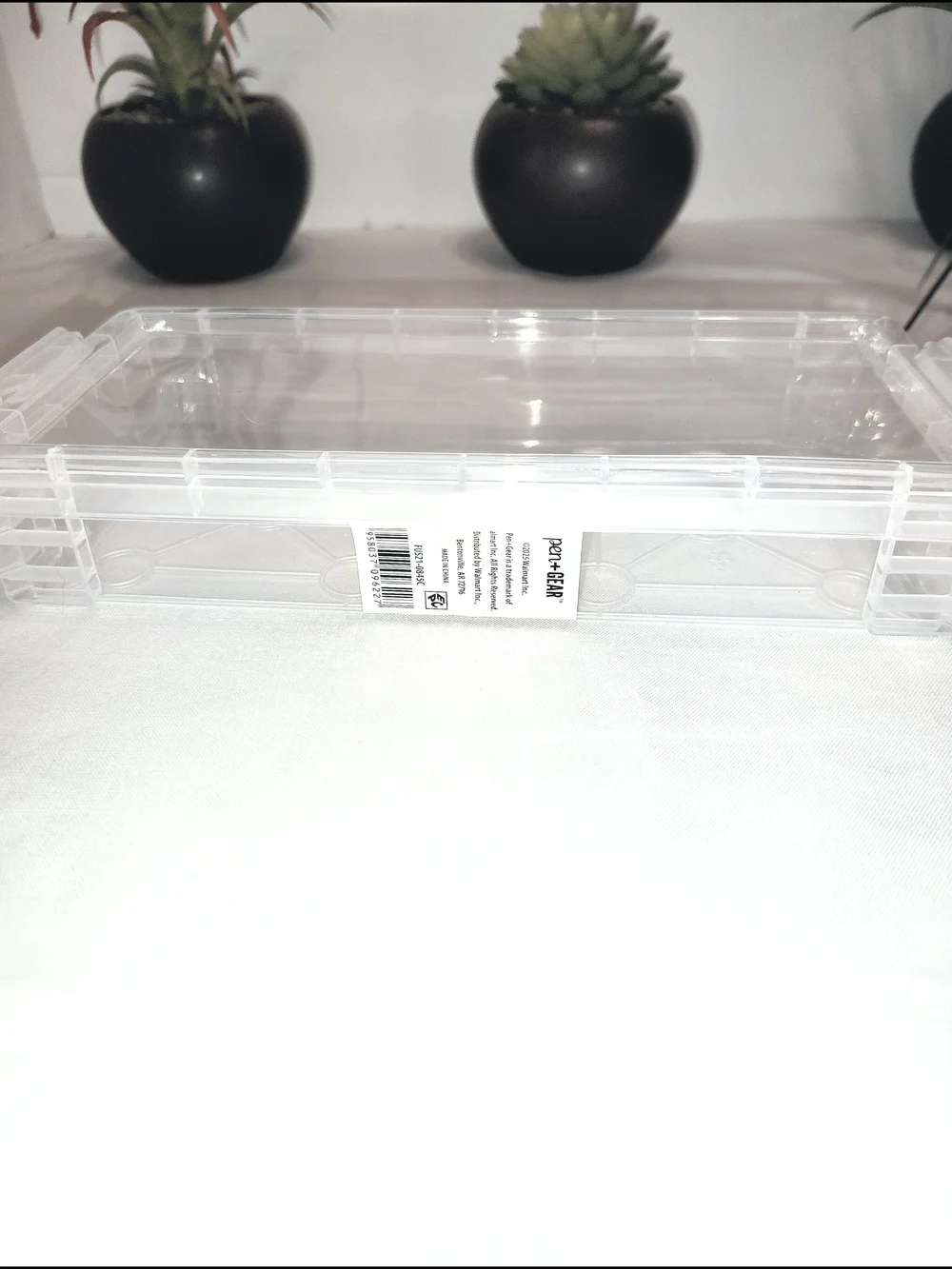 3 Clear Plastic Storage Trays